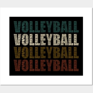 Volleyball Dad - Funny Sports Lovers Gift For Papa Posters and Art